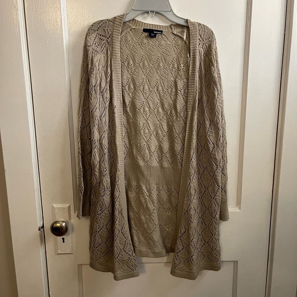 Tan cardigan